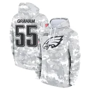 Men's Brandon Graham Philadelphia Eagles Camo Arctic 2024 Salute to Service Club Fleece Pullover Hoodie