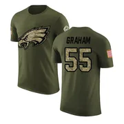 Men's Brandon Graham Philadelphia Eagles Legend Olive Salute to Service T-Shirt