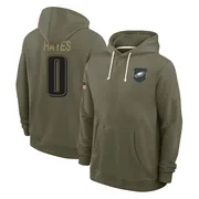 Men's Brandon Hayes Philadelphia Eagles Olive 2025 Salute to Service Hoodie