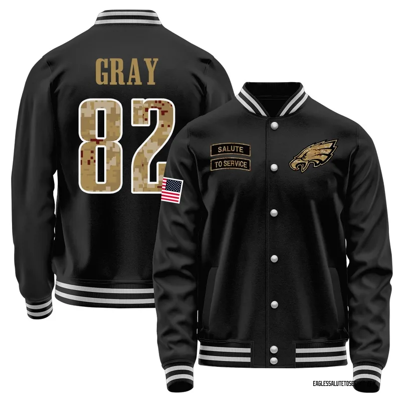 Men's Danny Gray Philadelphia Eagles Black Salute to Service Sideline Performance Jacket