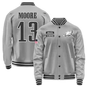Men's Elijah Moore Philadelphia Eagles Gray Salute to Service Performance Jacket