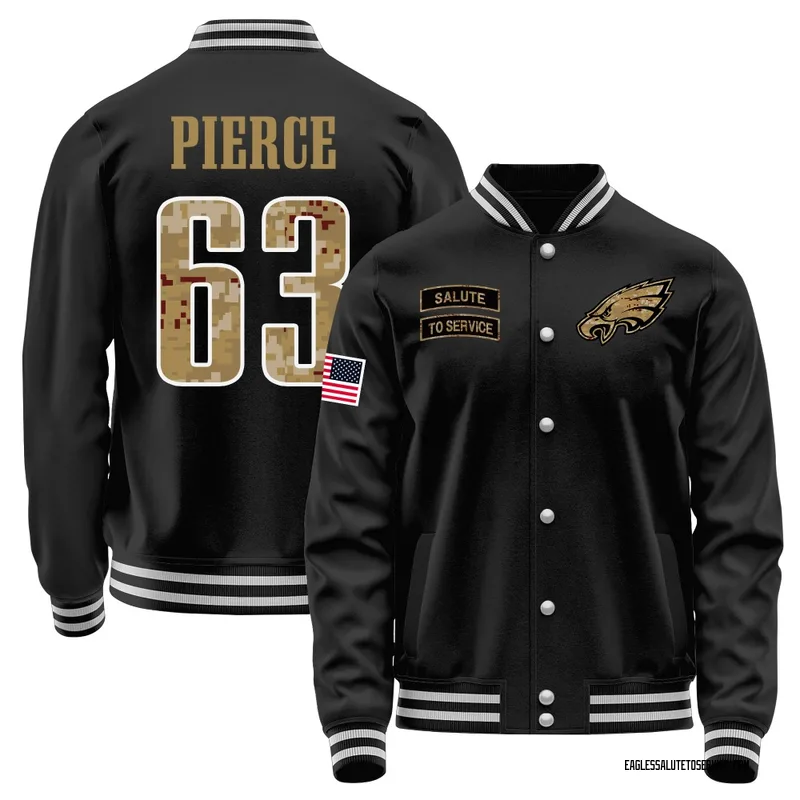 Men's Hollin Pierce Philadelphia Eagles Black Salute to Service Sideline Performance Jacket