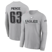 Men's Hollin Pierce Philadelphia Eagles Gray 2024 Salute to Service Long Sleeve T-Shirt