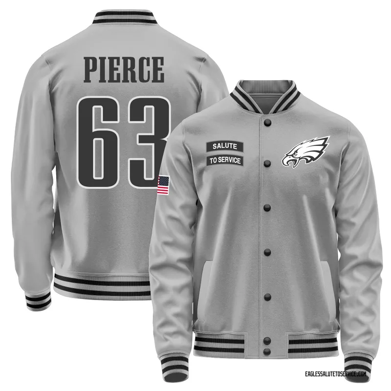 Men's Hollin Pierce Philadelphia Eagles Gray Salute to Service Performance Jacket