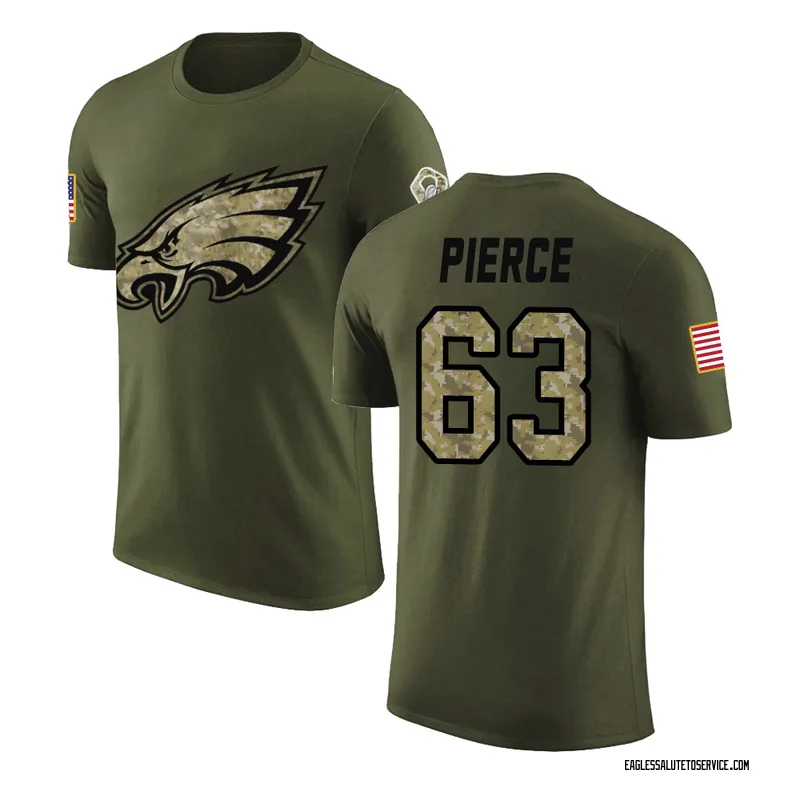 Men's Hollin Pierce Philadelphia Eagles Legend Olive Salute to Service T-Shirt