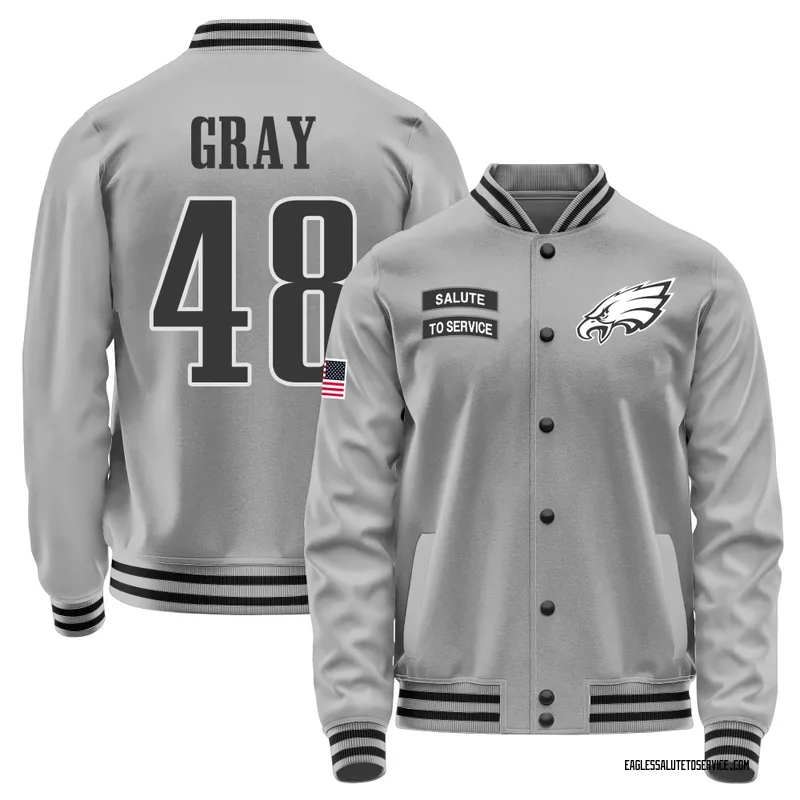 Men's J.T. Gray Philadelphia Eagles Gray Salute to Service Performance Jacket