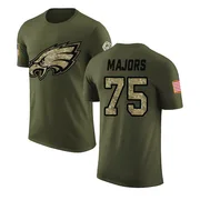 Men's Jake Majors Philadelphia Eagles Legend Olive Salute to Service T-Shirt