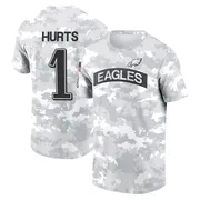 Men's Jalen Hurts Philadelphia Eagles Camo Arctic 2024 Salute to Service Performance T-Shirt