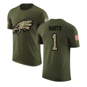 Men's Jalen Hurts Philadelphia Eagles Legend Olive Salute to Service T-Shirt