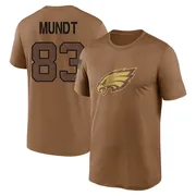 Men's Johnny Mundt Philadelphia Eagles Legend Brown 2023 Salute To Service Performance T-Shirt