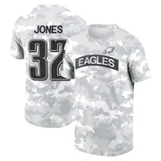 Men's Jonathan Jones Philadelphia Eagles Camo Arctic 2024 Salute to Service Performance T-Shirt