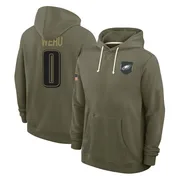 Men's Joshua Weru Philadelphia Eagles Olive 2025 Salute to Service Hoodie