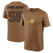 Men's Keyshawn James-Newby Philadelphia Eagles Legend Brown 2023 Salute To Service Performance T-Shirt