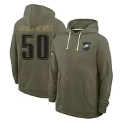 Men's Keyshawn James-Newby Philadelphia Eagles Olive 2025 Salute to Service Hoodie
