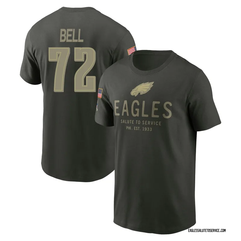 Men's Markel Bell Philadelphia Eagles Green Forest/ 2025 Salute to Service Sideline Primary Edge T-Shirt