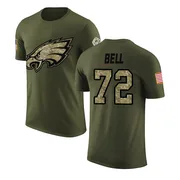 Men's Markel Bell Philadelphia Eagles Legend Olive Salute to Service T-Shirt