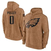 Men's Maximus Pulley Philadelphia Eagles Brown 2023 Salute To Service Club Pullover Hoodie