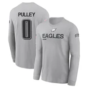 Men's Maximus Pulley Philadelphia Eagles Gray 2024 Salute to Service Long Sleeve T-Shirt