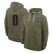 Men's Maximus Pulley Philadelphia Eagles Olive 2025 Salute to Service Hoodie