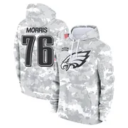 Men's Micah Morris Philadelphia Eagles Camo Arctic 2024 Salute to Service Club Fleece Pullover Hoodie