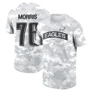 Men's Micah Morris Philadelphia Eagles Camo Arctic 2024 Salute to Service Performance T-Shirt