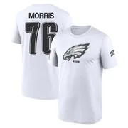 Men's Micah Morris Philadelphia Eagles Legend White 2024 Salute to Service Performance T-Shirt