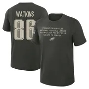 Men's Quez Watkins Philadelphia Eagles Green Dark/ 2025 Salute to Service Sideline Slub T-Shirt