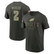 Men's Riq Woolen Philadelphia Eagles Green Forest/ 2025 Salute to Service Sideline Primary Edge T-Shirt