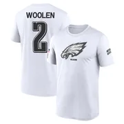 Men's Riq Woolen Philadelphia Eagles Legend White 2024 Salute to Service Performance T-Shirt
