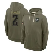 Men's Riq Woolen Philadelphia Eagles Olive 2025 Salute to Service Hoodie
