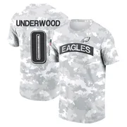 Men's Rocco Underwood Philadelphia Eagles Camo Arctic 2024 Salute to Service Performance T-Shirt