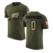 Men's Rocco Underwood Philadelphia Eagles Legend Olive Salute to Service T-Shirt