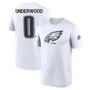 Men's Rocco Underwood Philadelphia Eagles Legend White 2024 Salute to Service Performance T-Shirt