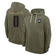 Men's Rocco Underwood Philadelphia Eagles Olive 2025 Salute to Service Hoodie