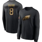 Men's Tank Bigsby Philadelphia Eagles Black 2020 Salute To Service Sideline Performance Long Sleeve T-Shirt