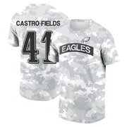 Men's Tariq Castro-Fields Philadelphia Eagles Camo Arctic 2024 Salute to Service Performance T-Shirt