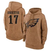 Women's Arnold Ebiketie Philadelphia Eagles Brown 2023 Salute To Service Pullover Hoodie