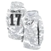 Women's Arnold Ebiketie Philadelphia Eagles Camo Arctic 2024 Salute to Service Club Fleece Pullover Hoodie