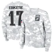 Women's Arnold Ebiketie Philadelphia Eagles Camo Arctic 2024 Salute to Service Long Sleeve T-Shirt