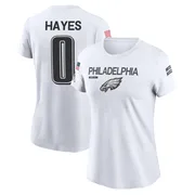 Women's Brandon Hayes Philadelphia Eagles Legend White 2024 Salute to Service Performance T-Shirt