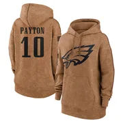 Women's Cole Payton Philadelphia Eagles Brown 2023 Salute To Service Pullover Hoodie