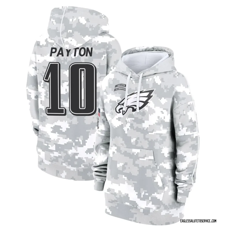 Women's Cole Payton Philadelphia Eagles Camo Arctic 2024 Salute to Service Club Fleece Pullover Hoodie