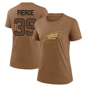 Women's Dameon Pierce Philadelphia Eagles Legend Brown 2023 Salute To Service Performance T-Shirt