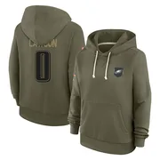 Women's Deontae Lawson Philadelphia Eagles Olive 2025 Salute to Service Hoodie