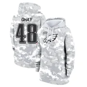Women's J.T. Gray Philadelphia Eagles Camo Arctic 2024 Salute to Service Club Fleece Pullover Hoodie