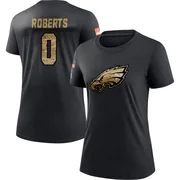 Women's Jaeden Roberts Philadelphia Eagles Black 2020 Salute To Service Performance T-Shirt