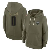 Women's Jaeden Roberts Philadelphia Eagles Olive 2025 Salute to Service Hoodie