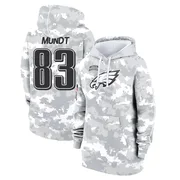 Women's Johnny Mundt Philadelphia Eagles Camo Arctic 2024 Salute to Service Club Fleece Pullover Hoodie