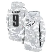 Women's Makai Lemon Philadelphia Eagles Camo Arctic 2024 Salute to Service Club Fleece Pullover Hoodie