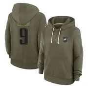 Women's Makai Lemon Philadelphia Eagles Olive 2025 Salute to Service Hoodie
